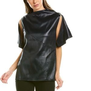3.1 Phillip Lim | Lacquered Cape Top | Sz 2